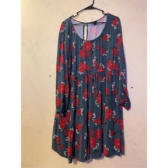 TORRID Sz 3 Mini Challis Floral Skater Dress - Picture 3 of 8